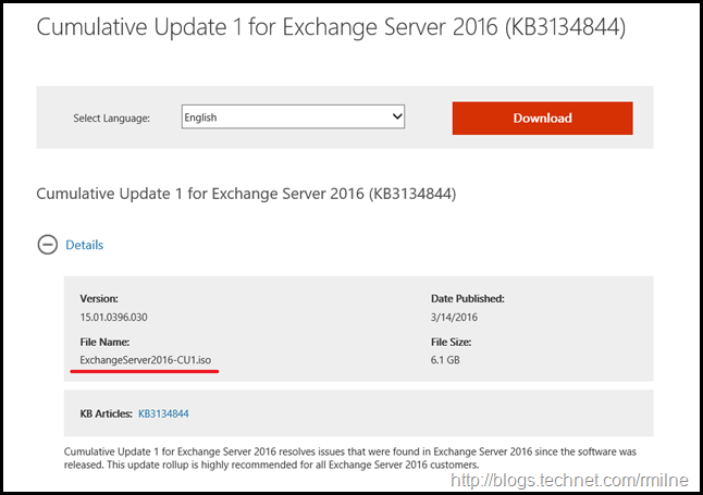 Exchange 2013 Cu1 Iso Meaning